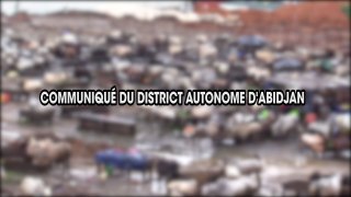 Filière bétail : Communiqué du District Autonome d'Abidjan