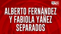 Alberto Fernández y Fabiola Yañez separados