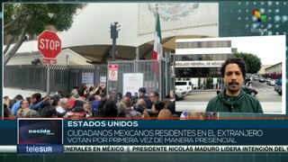 Mexicanos residentes en EE.UU. ejercen su derecho al voto