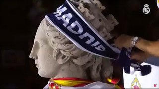 ¡Bandera y Bufanda sobre la diosa Cibeles!