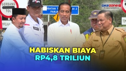 Habiskan Biaya Rp4,8 Triliun, Jokowi Resmikan Jalan Tol Pekanbaru-Padang Ruas Bangkinang-Pangkalan