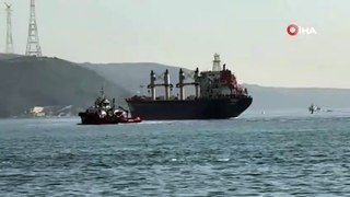 176 metrelik gemi arızalandı Boğaz’da trafik durdu!