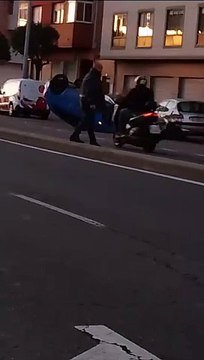 Espectacular accidente en León