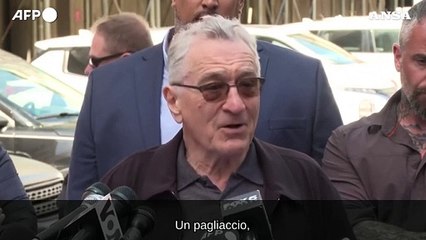 De Niro fuori dal tribunale: "Se Trump rivince e' finita"