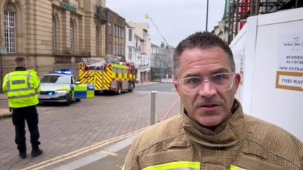 Fire at derelict building in Bridge Street, Northampton