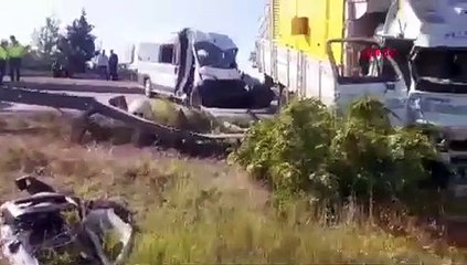 Tekirdağ'da feci kaza: Çok sayıda yaralı var