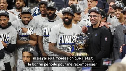 Mavericks - Irving : "L'impression que c'était la bonne période pour me récompenser"