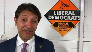 Khalil Yousuf announces his campaign to try and make history in Farnham and Bordon