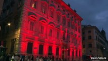 Giornata della Sclerosi multipla, il Senato si illuminata di rosso