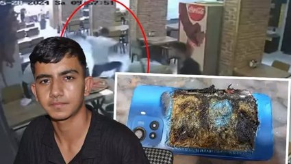 Yeni aldığı telefon cebinde yandı! Yaşanan panik kamerada