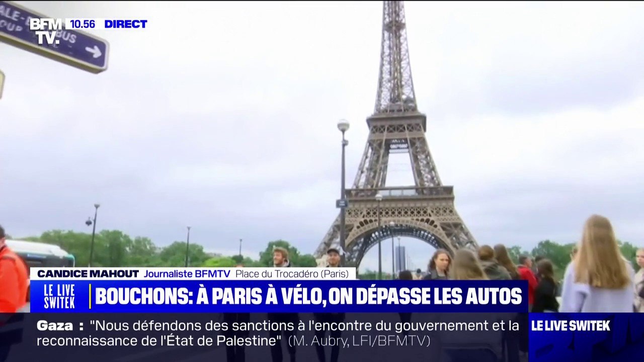 Dans les bouchons parisiens, les vélos dépassen...