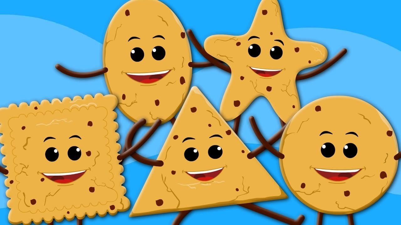Cookie five little shapes | learn shapes | nursery rhymes | childrens ...