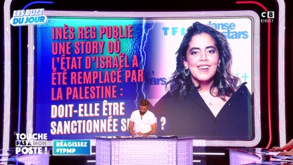 Inès Reg publie une story où l’Etat d’Israël a été remplacé par la Palestine