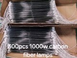 300pcs 1000w infrared carbon fiber heat lamps quartz infrared heater lamps for textile drying