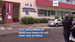 Slovakia's PM Robert Fico moved to home care in Bratislava