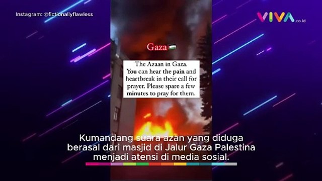 Lirih Kumandang Azan di Jalur Gaza Bikin Hati Bergetar