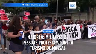 Maiorca: manifestação contra o turismo de massas