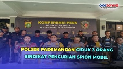 Polsek Pademangan Ciduk Tiga Orang Sindikat Pencurian Spion Mobil Mewah