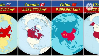 40 biggest largest countries in the world by land area