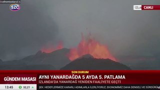 İzlanda'da aynı yanardağda 5 ayda 5. patlama