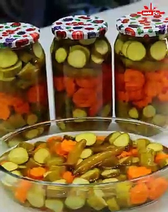 اسرار المخللات المعلبة بالمنزل وجاهزة في يومين فقط مقرمشة حامضة بطريقة مضمونة وناجحة 100٪ مخلل الخيار والجزر بالطريقة الأكثر نجاحا