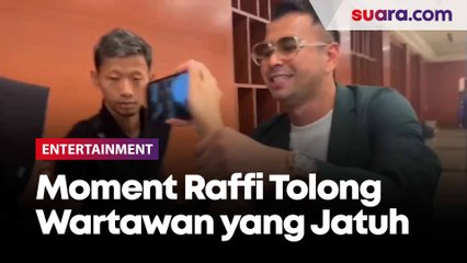 Momen Raffi Ahmad Tolong Wartawan yang Jatuh: Ya Allah Kasihan