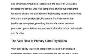 Your Resource for primary care physician greenwood village: Be Healthy