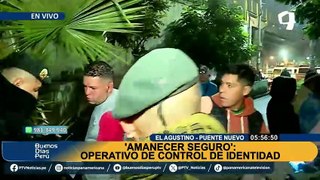 “Amanecer Seguro”: Se realiza operativo de control de identidad en El Agustino