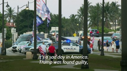 Outside Mar-a-Lago estate, people share mixed views on Trump's conviction
