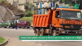 [#Reportage] Libreville : travaux routiers inachevés, non-respect du code de la route, les usagers de plus en plus en danger