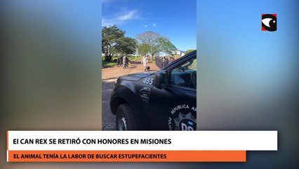 El can Rex se retiró con honores en Misiones
