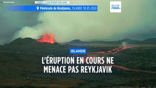 L'éruption en cours en Islande ne présente pas de danger pour Rekjavik