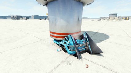 Bollards Satisfying Cars Crash Compilation | BeamNG Drive | 4K Gameplay