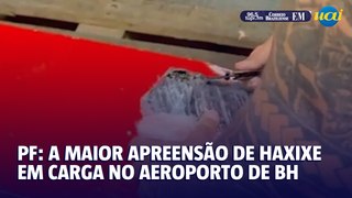 Fiscalização faz a maior apreensão de haxixe em carga no aeroporto de BH