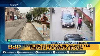 'Marcas' aterrorizan SJM: ferretero retira $2000 y es violentamente asaltado en puerta de su casa