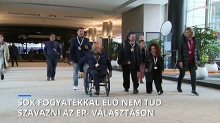 Sok fogyatékkal élő nem tud szavazni az EP-választáson