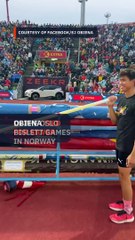 EJ Obiena breaks pole again but ties for silver in Norway