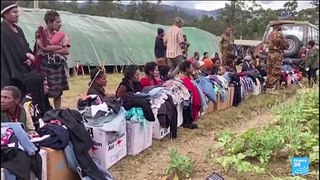 Papua New Guinea leader visits community hit by landslide