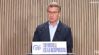 Feijóo espera que la Unión Europea actúe contra la amnistía de Pedro Sánchez a Puigdemont