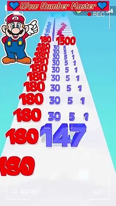 Number Master️#shorts #numberrun #numbermaster #funnyvideo