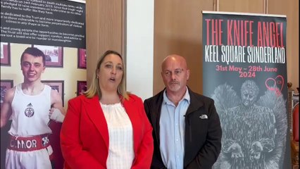 Knife Angel arrives in Sunderland