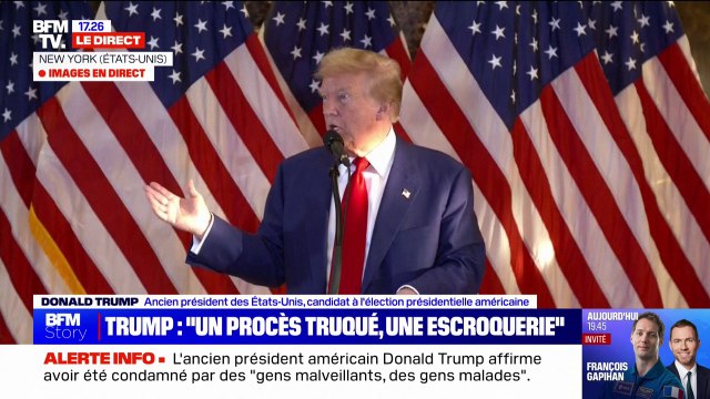 Donald Trump condamné: l'ex-président rapporte avoir récolté 39 millions de dollars de dons dans sa cagnotte de soutien