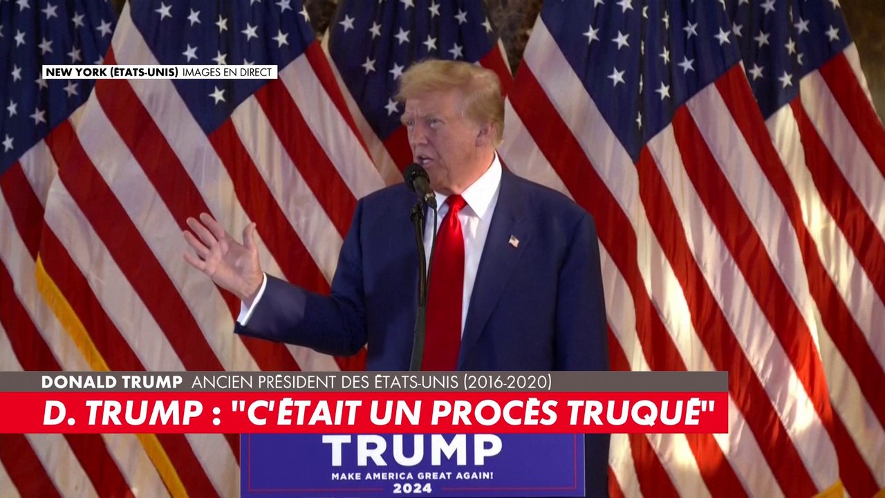 Donald Trump : «Nous allons faire appel, nous allons nous battre»