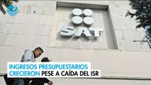 Ingresos presupuestarios crecieron pese a caída del ISR