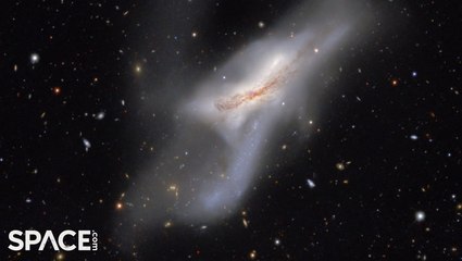 Colliding Galaxies From Siena Galaxy Atlas Seen In 4K