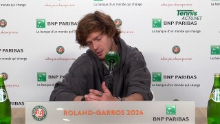 Tennis - Roland-Garros 2024 - Andrey Rublev : 