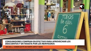 Consumidores compran en efectivo para aprovechar los descuentos y en tarjeta por los reintegros