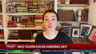 Irkçı yazarın kocası kumarbaz çıktı!