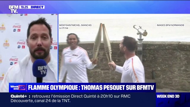 C'est un moment magique : Thomas Pesquet réagit apès avoir porté la flamme olympique