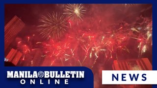 UST Baccalaureate Mass 2024 fireworks display accompanied by BINI, SB19 songs